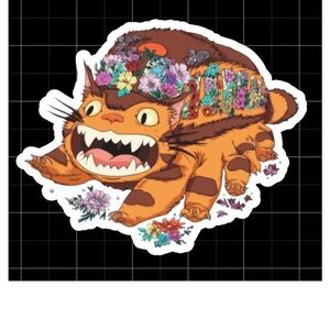 Totoro cat bus waterproof vinyl sticker 3 inch
